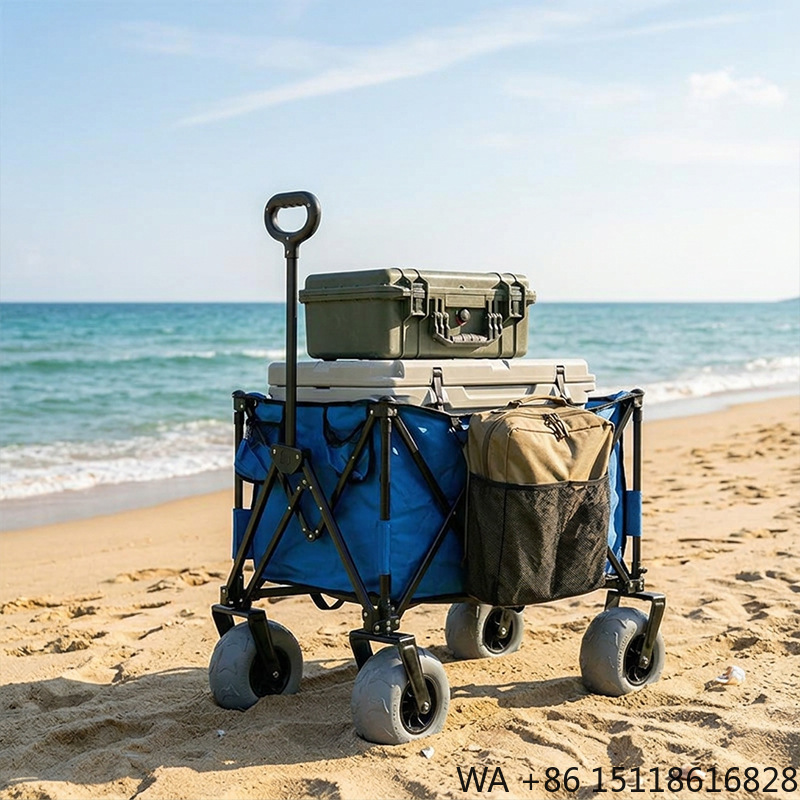 Camp Table Folding - Chariot de plage pliable en métal