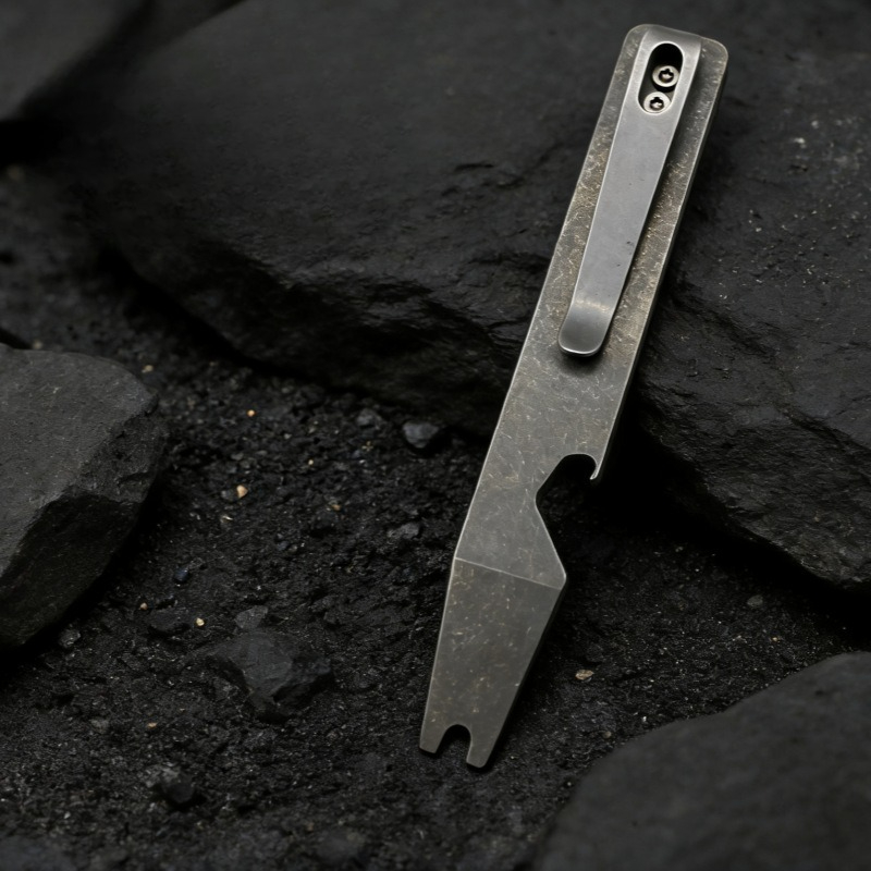 Outdoor Camping Essential Gear - Outil multifonction en titane, barre de