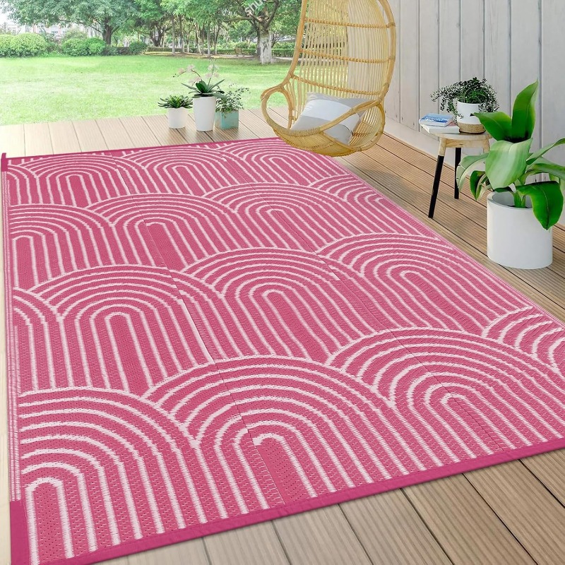 Outdoor Camping Rugs 8X10 - Tapis d'extérieur extra large 8x10, imperméable,