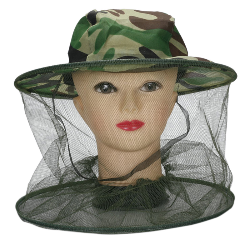 Outdoor Camping Mosquito Net - Casquette de pêche anti-moustiques avec filet