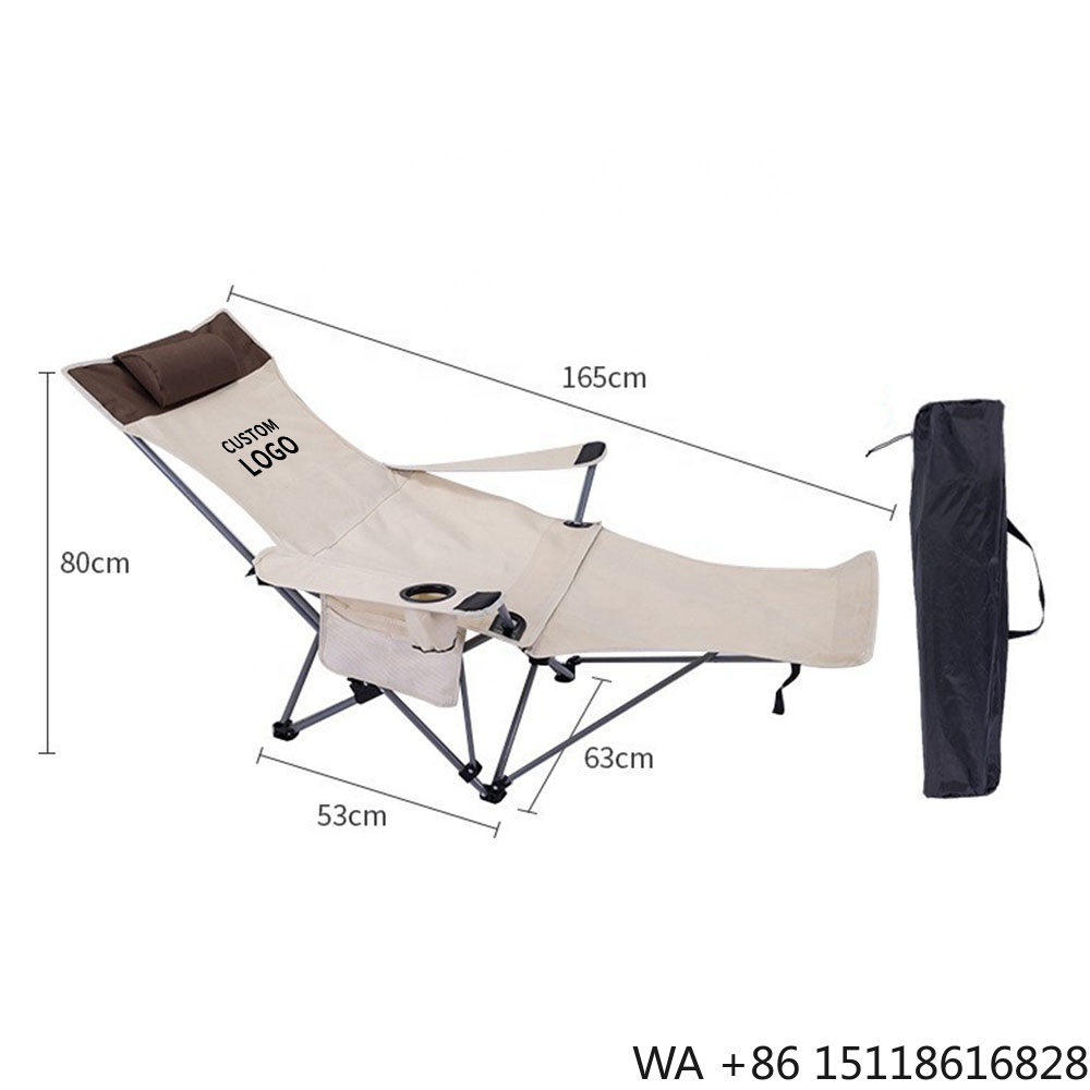 Outdoor Chair Camping - Chaise pliante inclinable portable, légère et