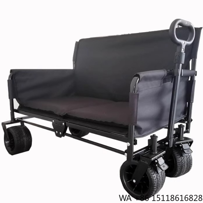 Camp Table Folding - Chariot pliant multifonctionnel à quatre roues