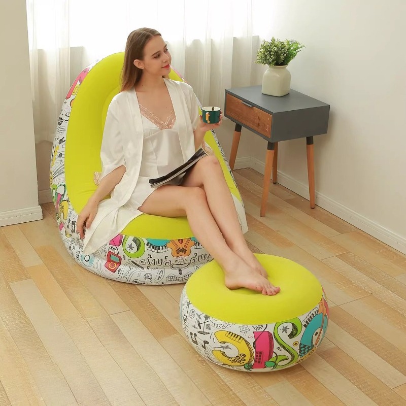 Outdoor Camping Rental - Lit gonflable pliable pour personne paresseuse,