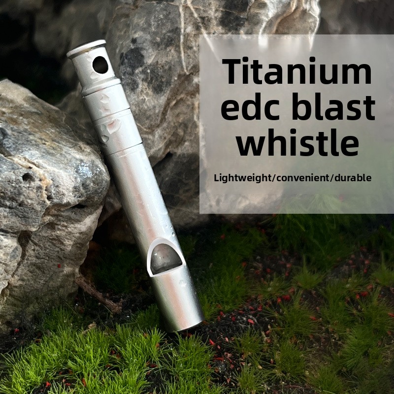Outdoor Camping Essential Gear - Sifflet de survie en alliage de