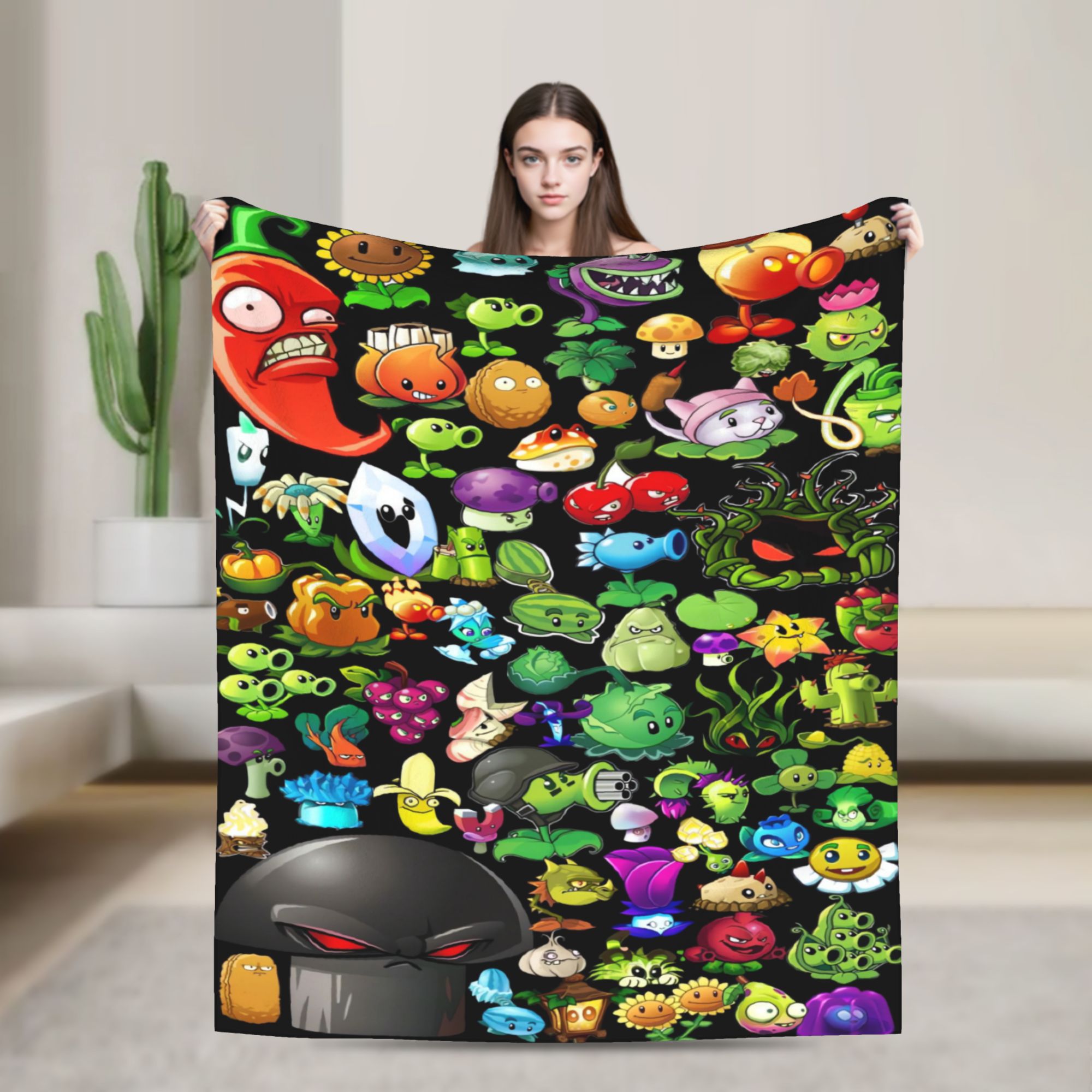Outdoor Camping Games For Adults - Couverture super chaude P-Plants vs. Zombies
