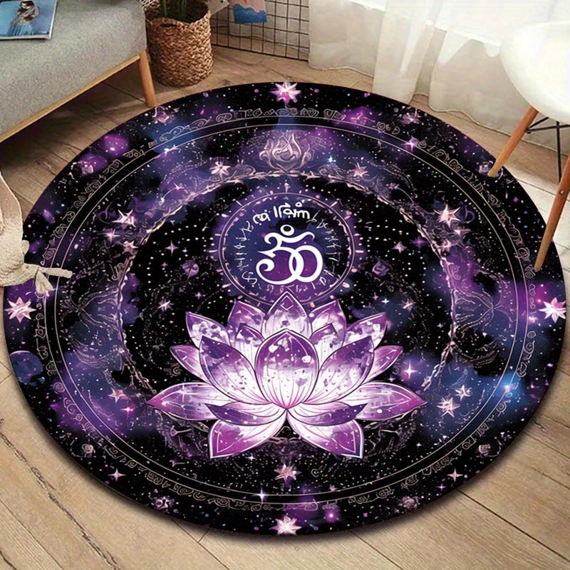 Outdoor Camping Games For Adults - Tapis rond à motif de fleur