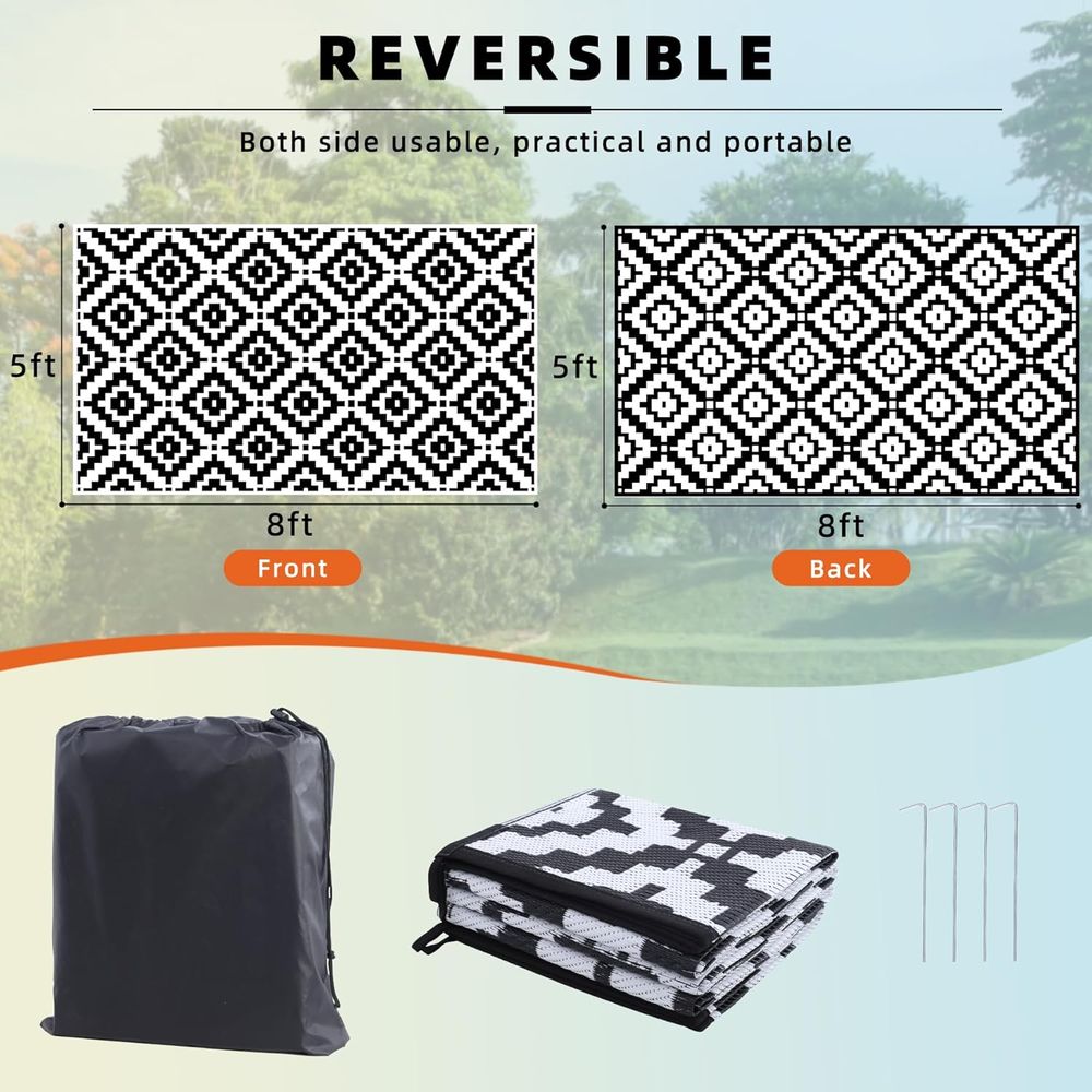 Tapis d'extérieur 5x8 imperméa - Outdoor Camping Decke avis et prix