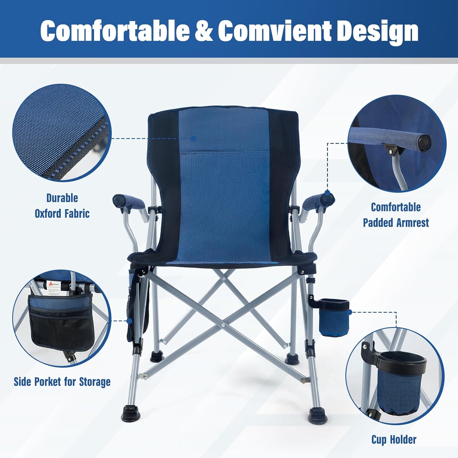 Chaise de camping pliable port - Outdoor Chair Camping avis et prix