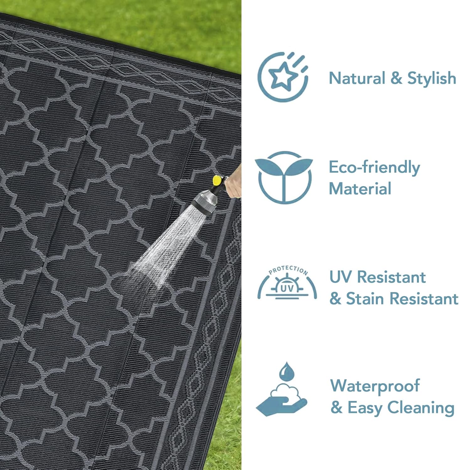 Tapis d'extérieur en plastique - Outdoor Camping Rugs 8X10 avis et prix