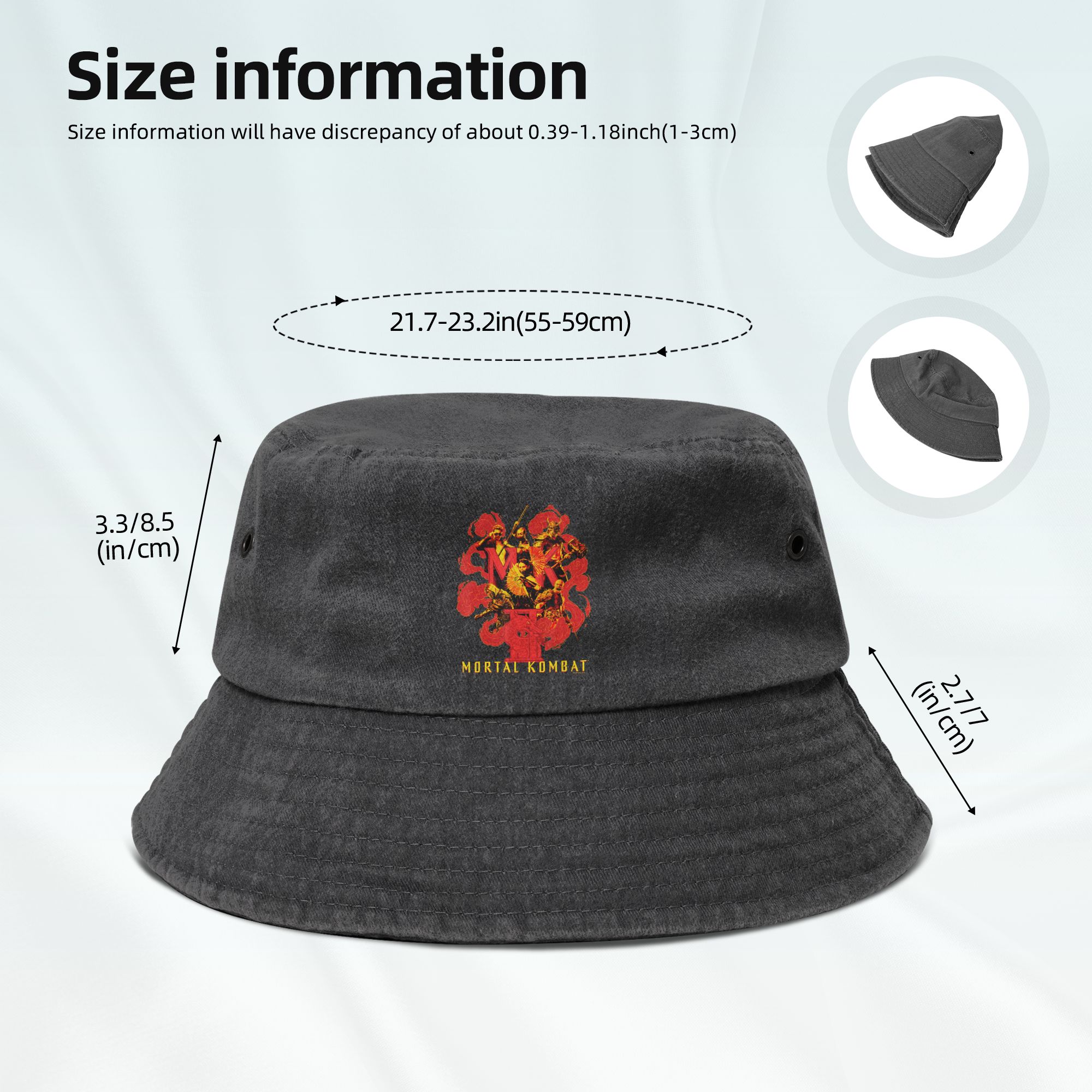 Casquettes Bob en jean délavé  - Outdoor Camping Games For Adults avis et prix