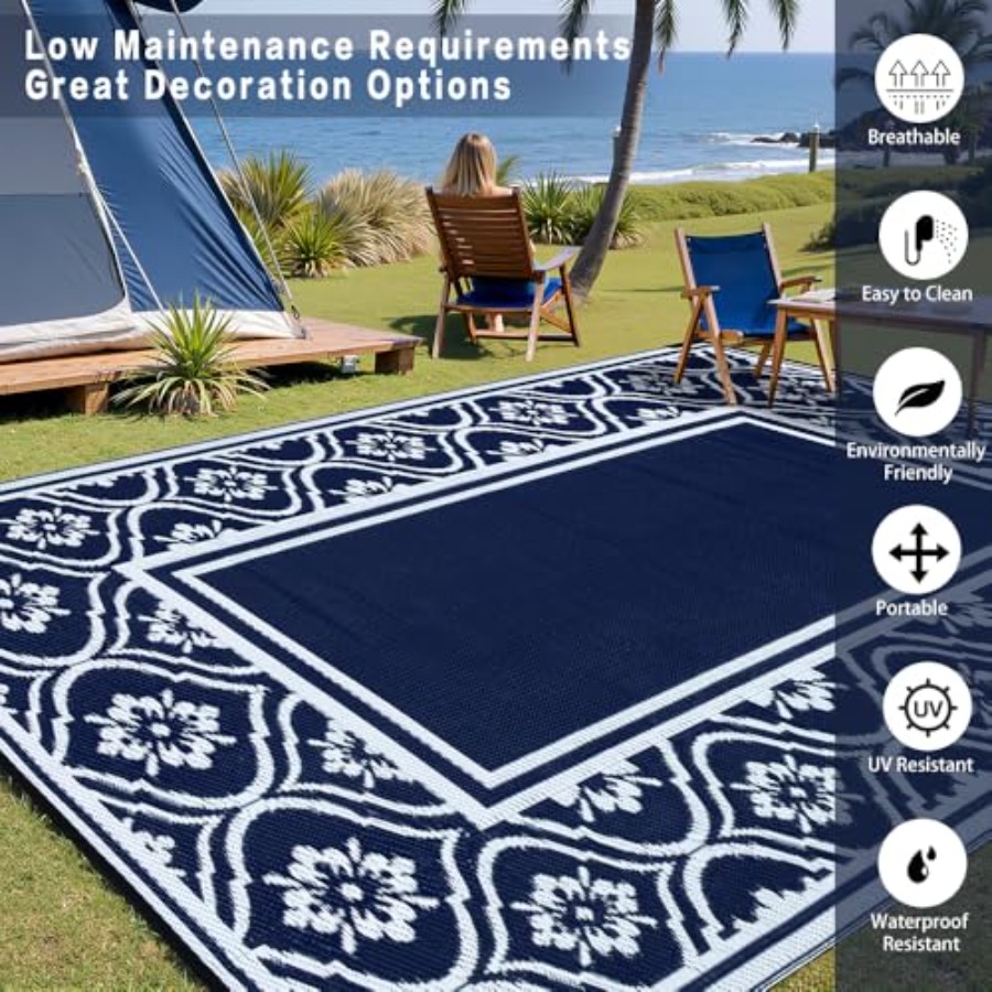 Tapis d'extérieur 8x10 pieds p - Outdoor Camping Rugs 8X10 avis et prix