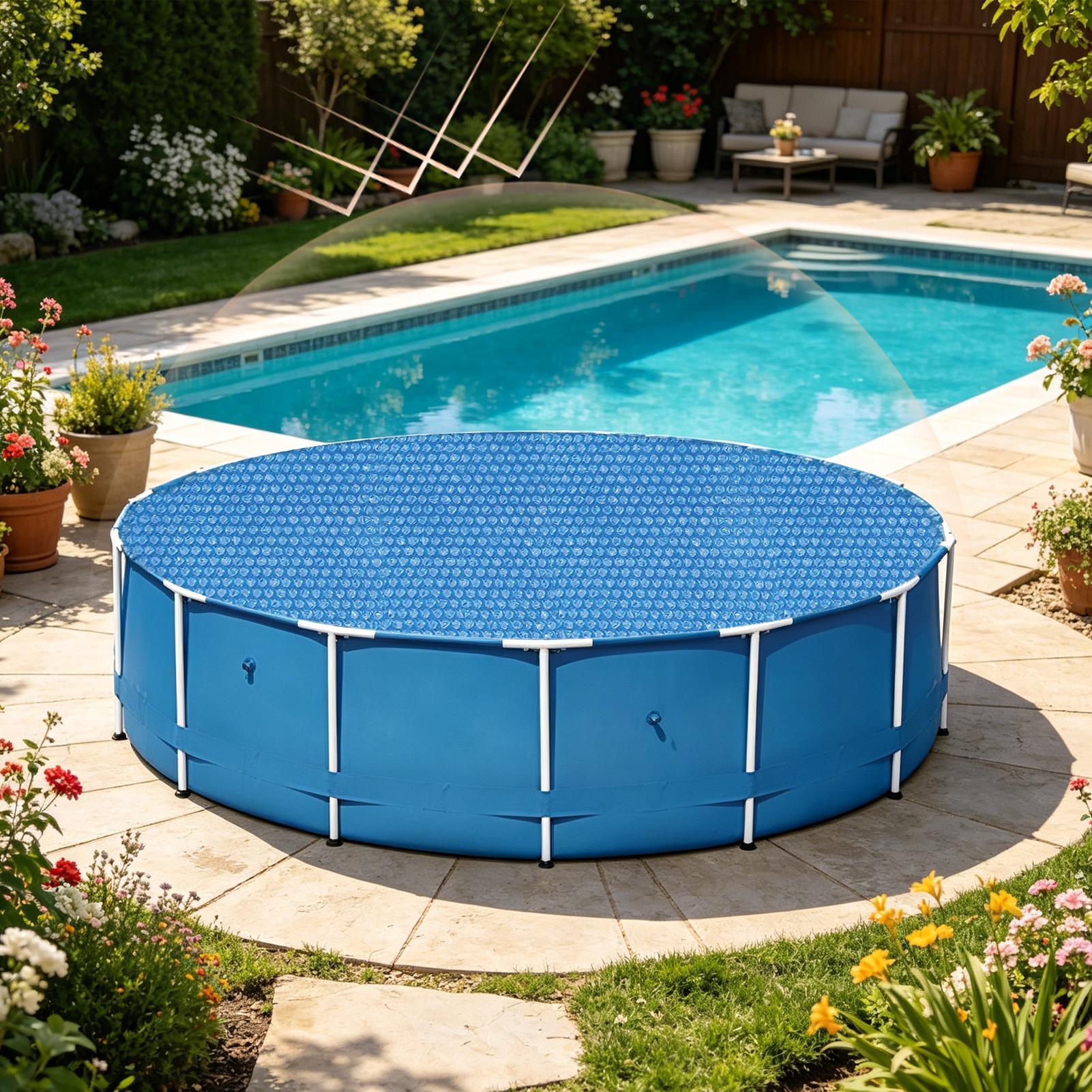 Couverture de piscine ronde, c - Outdoor Camping Decke avis et prix