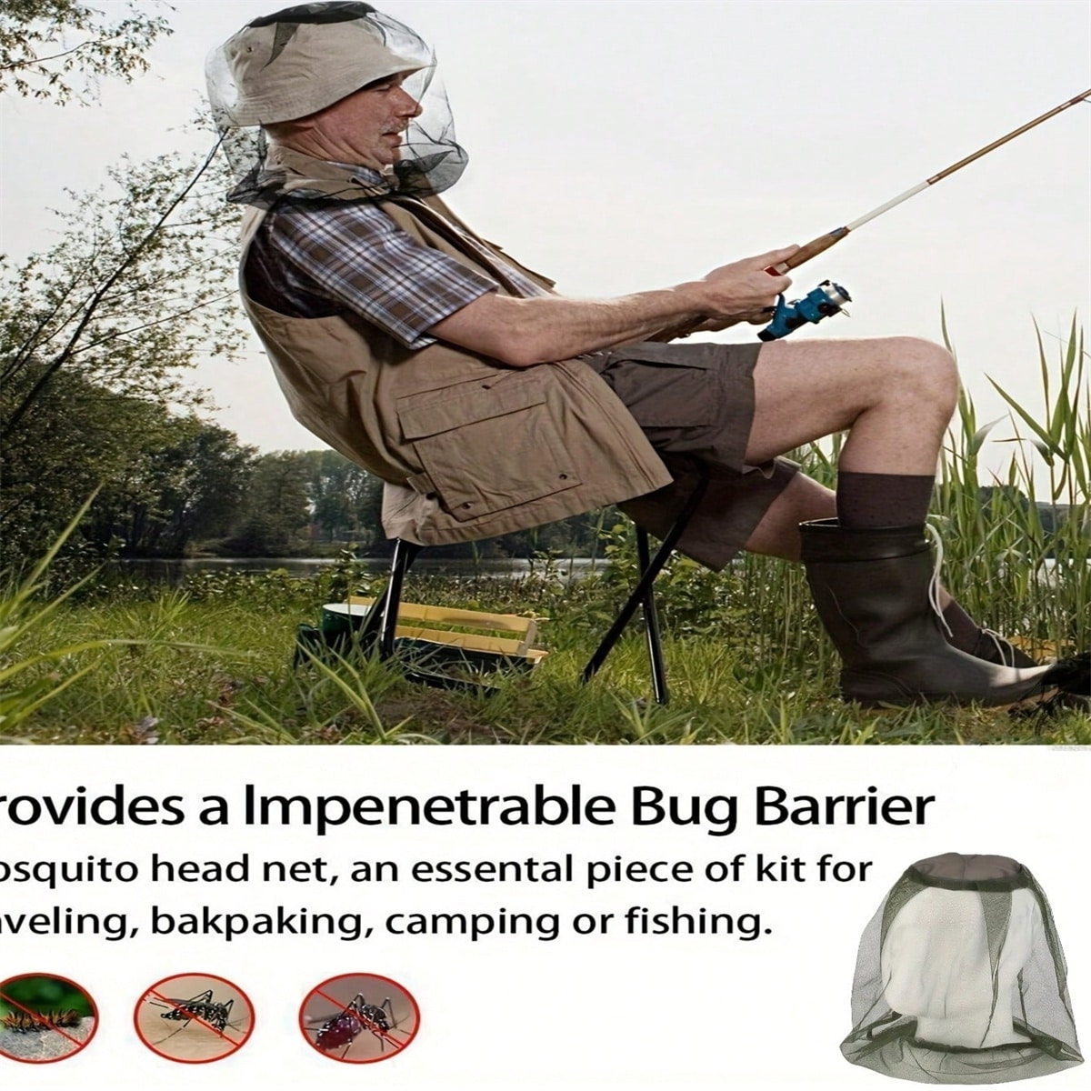 Lot de 2 chapeaux de pêche noc - Outdoor Camping Mosquito Net avis et prix